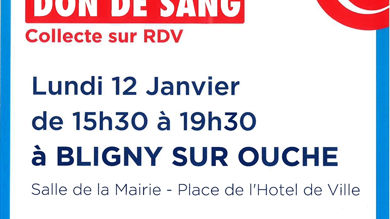 Don de sang- Bligny sur Ouche