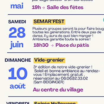 Vide-greniers de SEMAREY - SEMAREY