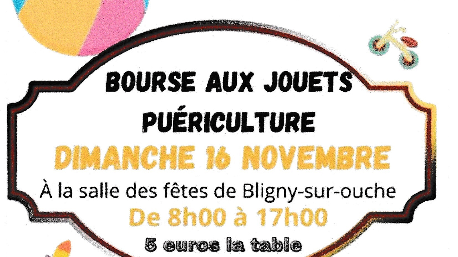 Bourse aux jouets- Bligny sur Ouche