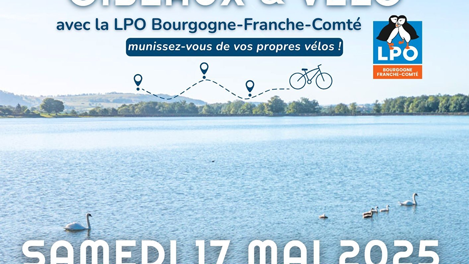 À Cercey, à vélo, on écoute les oiseaux