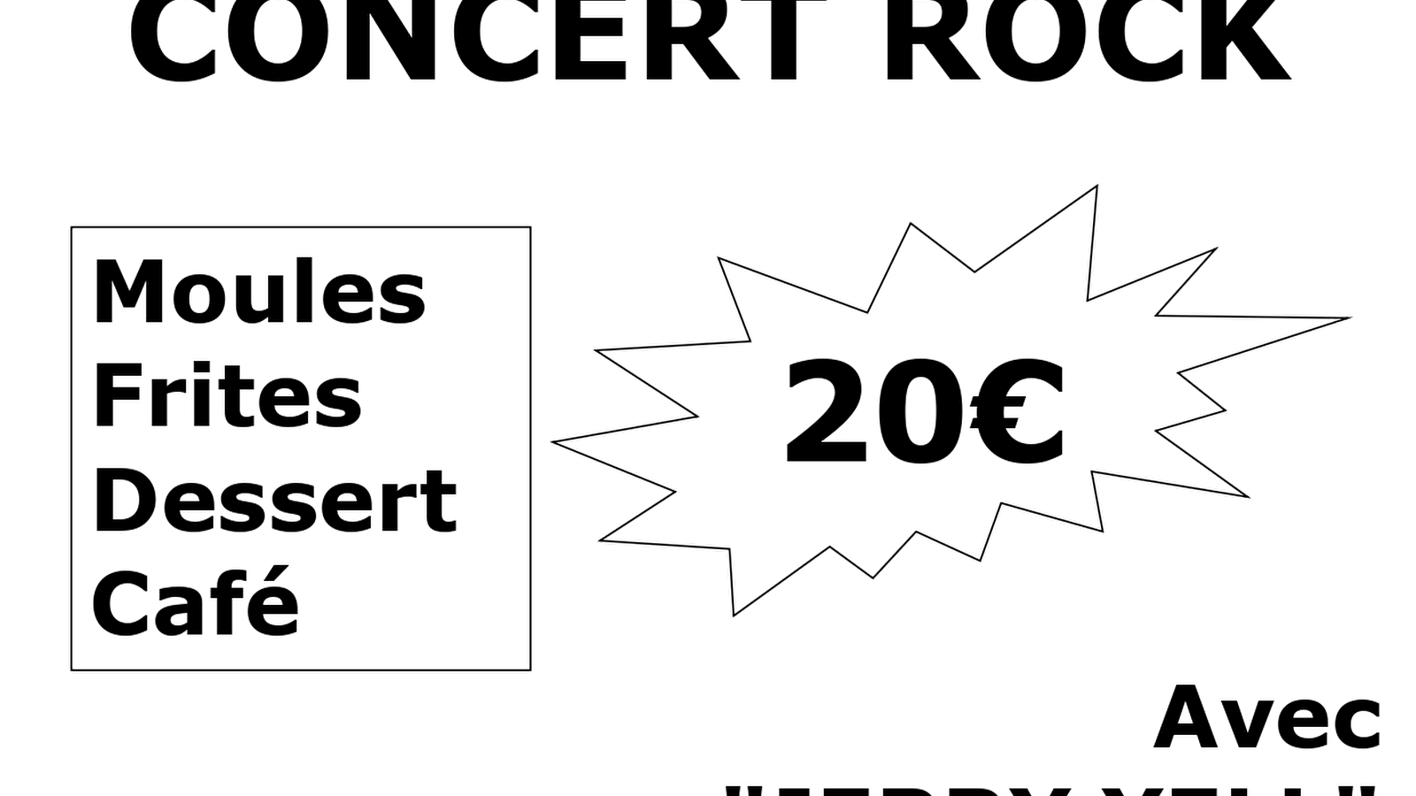 Repas concert rock- Bligny sur Ouche