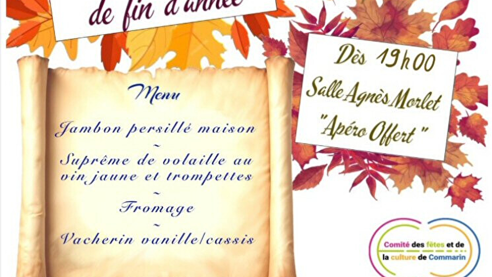 Repas de fin d'année- Commarin