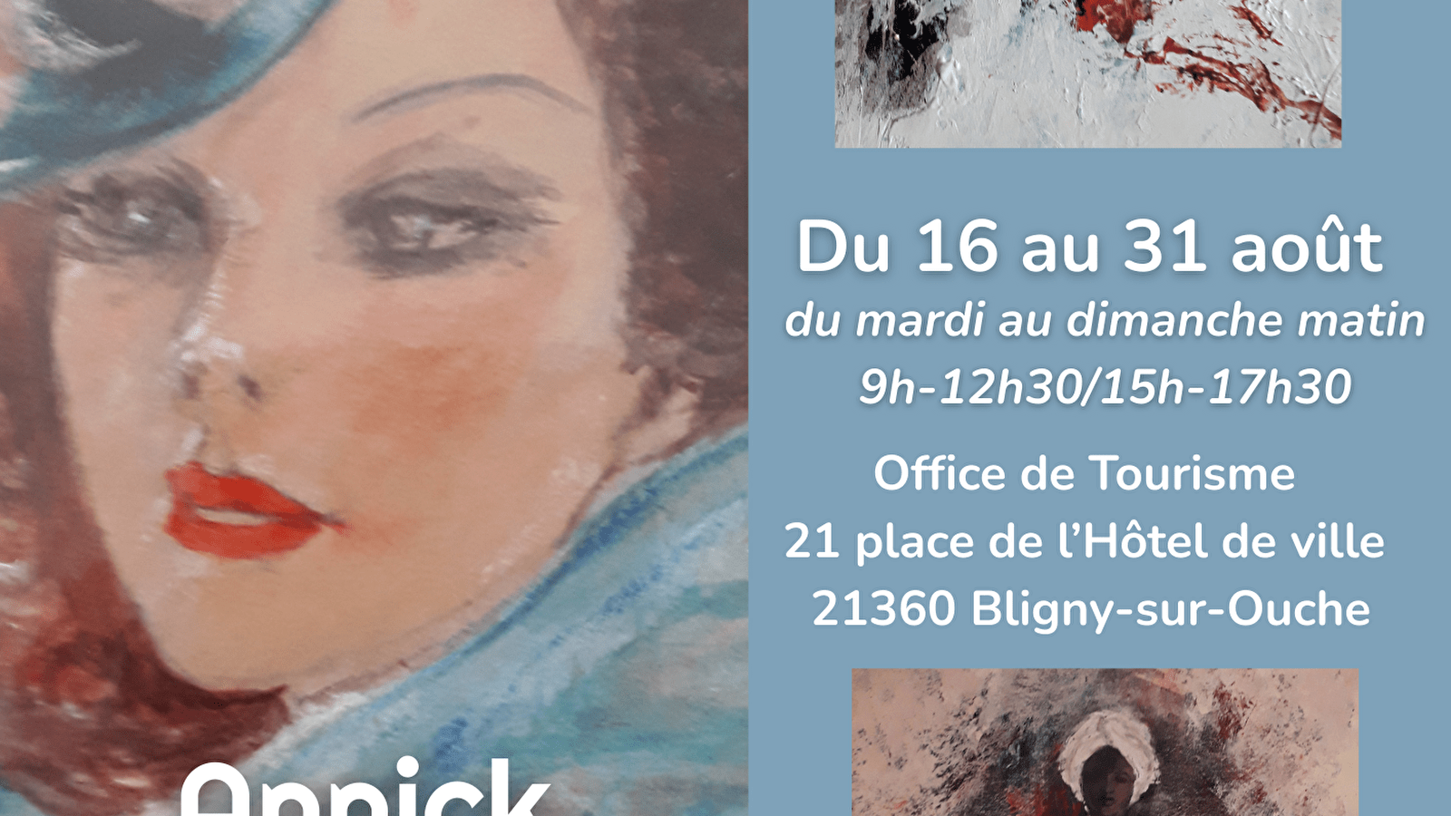 Exposition de peintures - Annick Vouillon- Bligny sur Ouche