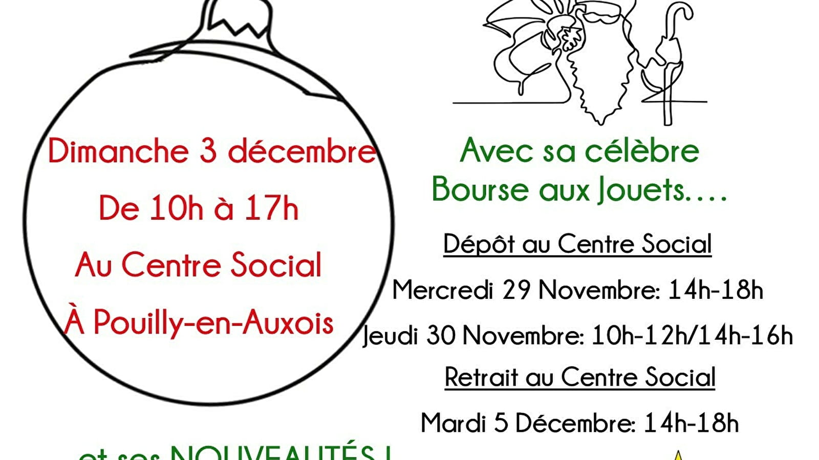 Marché de Noël et Bourse aux jouets Pouilly-en-Auxois