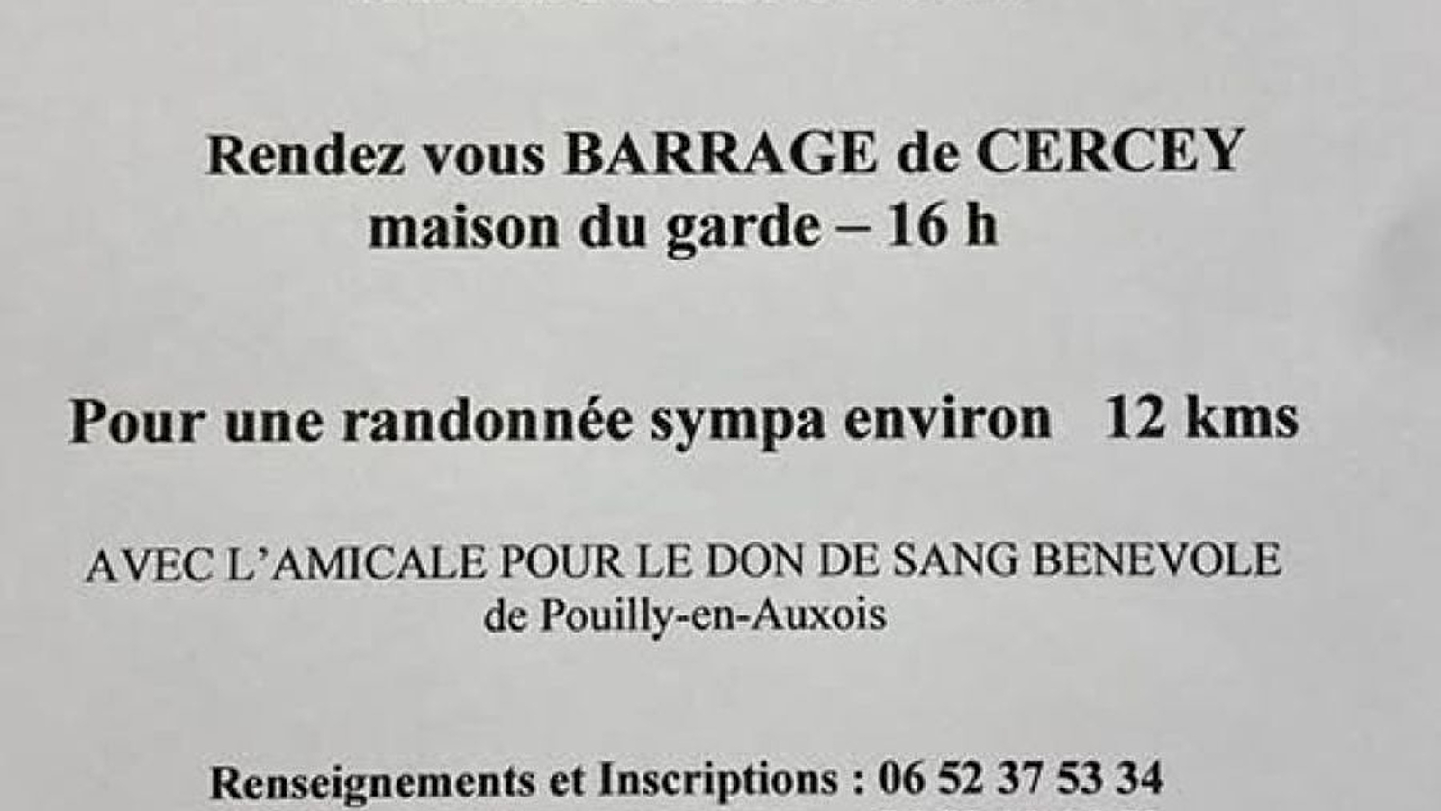 Randonnée- Cercey
