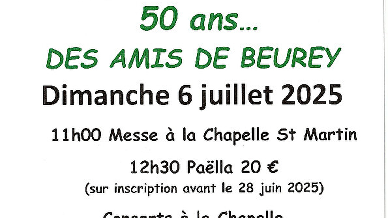 50 ans...des Amis de Beurey- Beurey-Bauguay