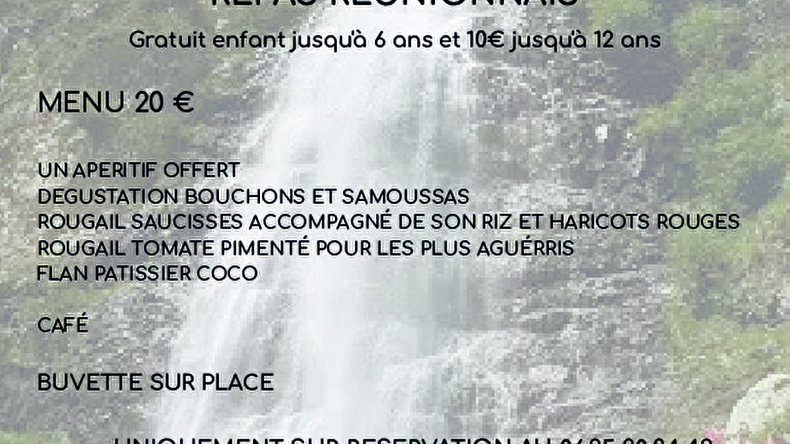 REPAS REUNIONNAIS proposé par l' ASSOCIATION COYOTES VALLEE DE L'OUCHE