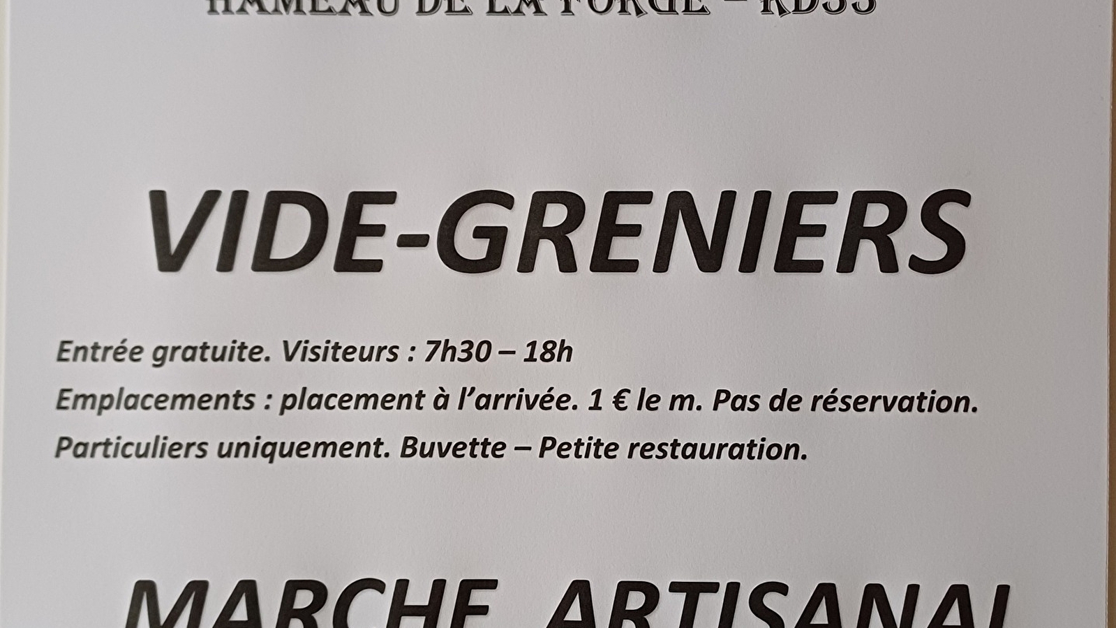 Vide-greniers et marché artisanal- La Bussière sur Ouche