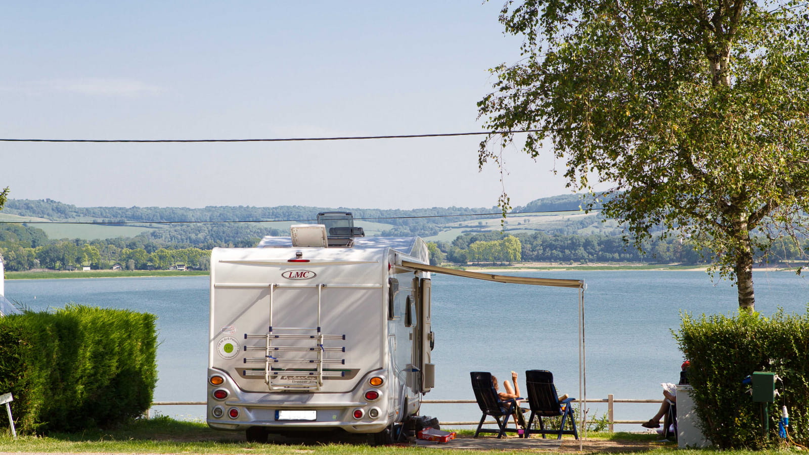 Aire pour camping-cars du camping du Lac de Panthier